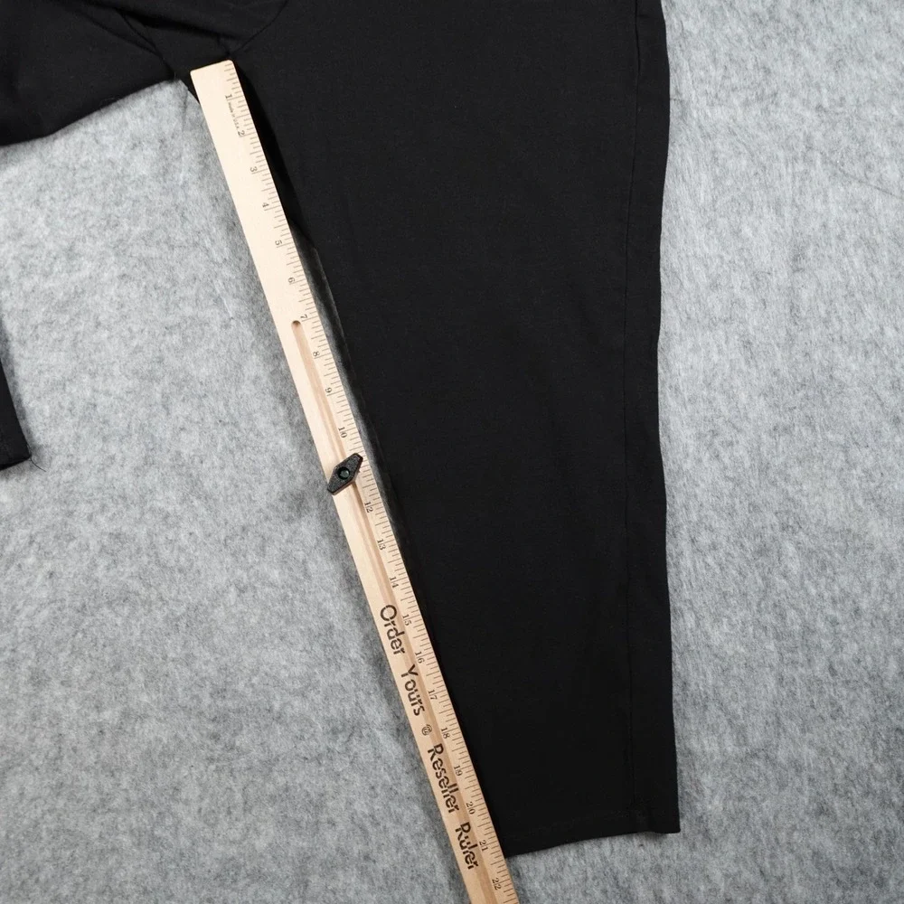 Torrid Leggings Women 3X Black Cropped Stretch Pockets Pull‎ On Comfort